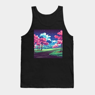 Anime Style Landscape Tank Top